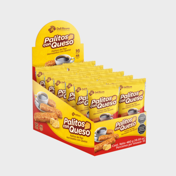 Palitos con Queso Display * 16 Tripack * 480g